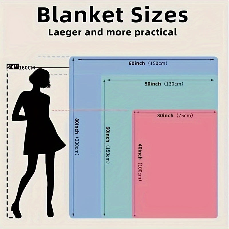 1pc To Grandma Lovely Saying Flannel Blanket, Summer Air Conditioning Blanket, Autumn And Winter Nap Print Blankets