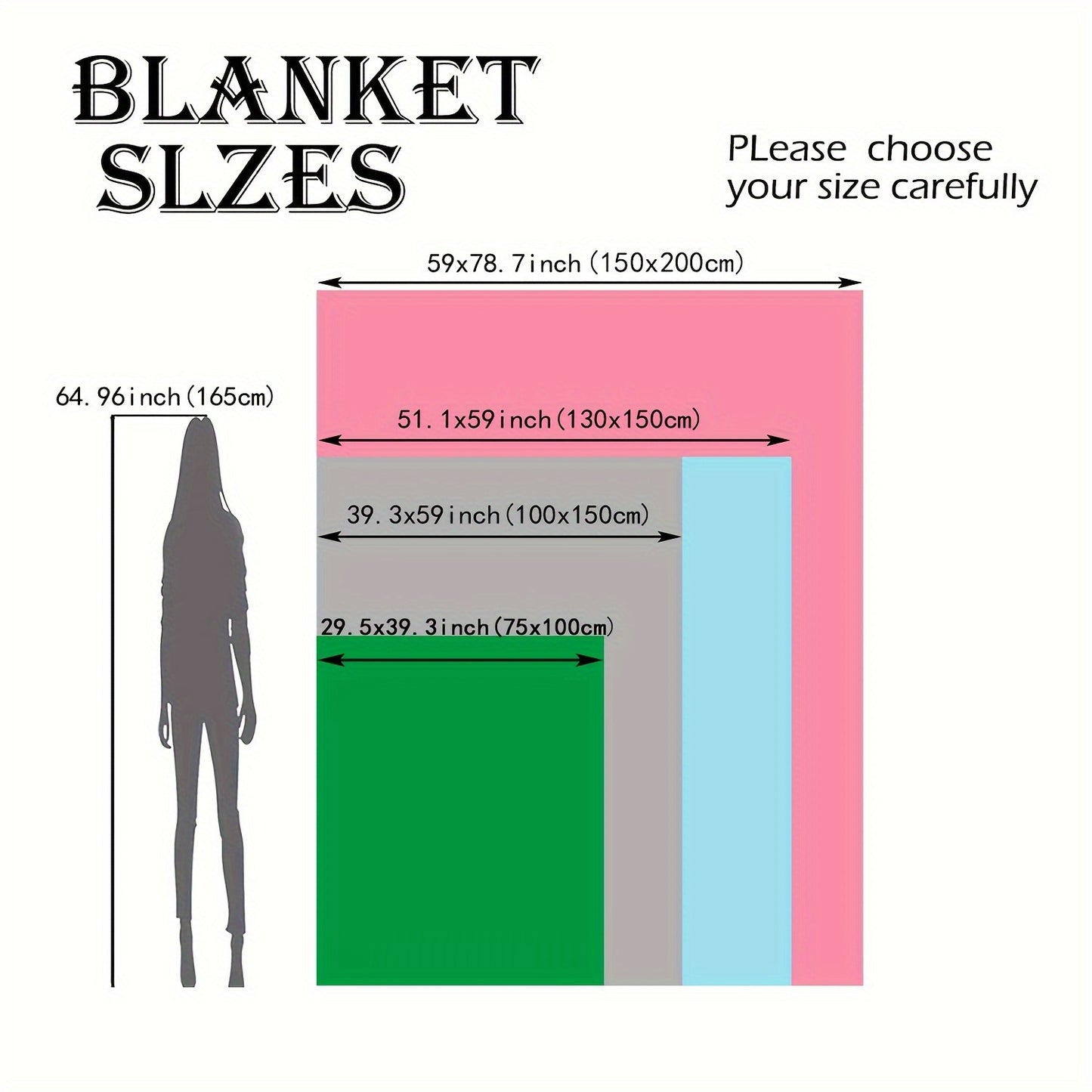 1pc English Letter Blanket, Valentine's Day Gift For Wife, Suitable For Bedroom Covered Blankets, Sofa Blankets, And Travel Blankets